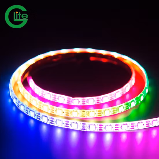LED 스트립 Ws2812 LED 픽셀 Ws2812 5V 프로그래밍 가능 미터당 60LED LED 스트립