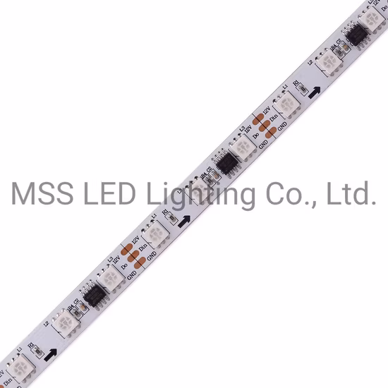 디지털 Ws2811 DC12V 60LED 주소 표시기 자동 조명 매직 차량 LED 픽셀 스트립